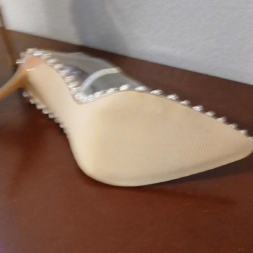 Steve Madden Women's Clear and Tan Heels - Picture 4 of 8
